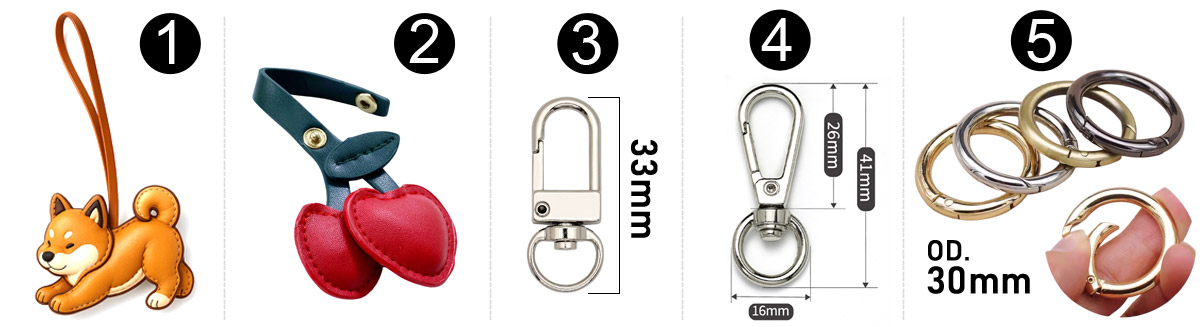 custom leather bag charms common accessories
