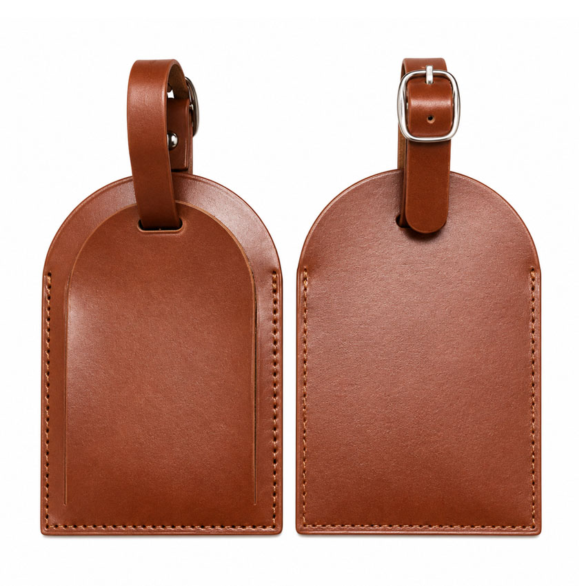 manufacturer faux luggage tags with custom logo for travel agency giveaway