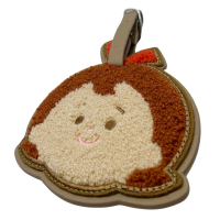 custom PU leather chenille luggage tag