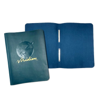 custom logo leather menu book