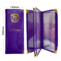 Wholesale PU Leather Café Dessert Menu Book