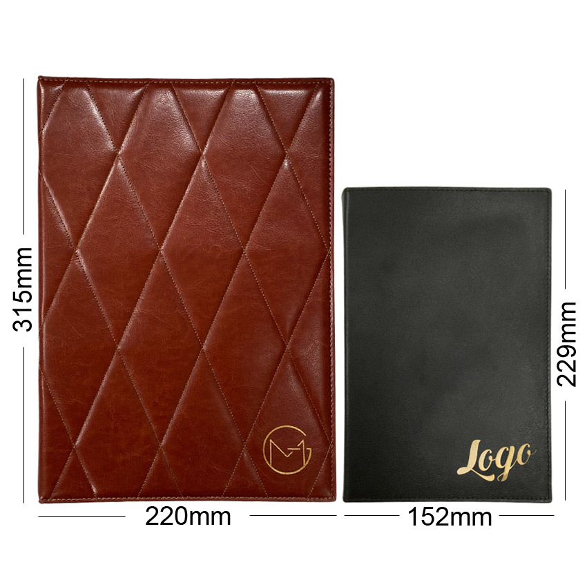 Wholesale Leather Menu Holder with Ring Binder