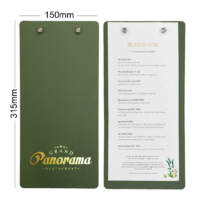 Custom Logo Leather Menu Board with Screw Post
