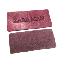 manufacturer wholesale PU leather leather clothing labels