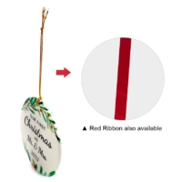 Custom Christmas Tree Hanging Ceramic Ornaments