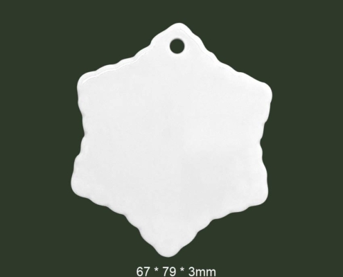 custom shaped blank ceramic ornament