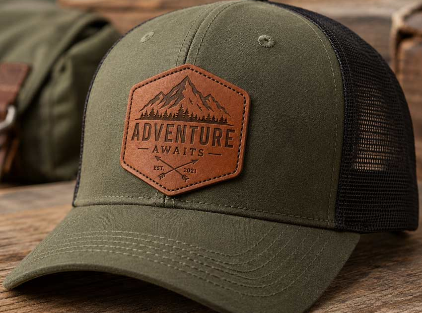 custom debossed logo leather patch for hat custom debossed logo leather patch for hat