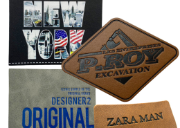 custom leather patches and labels