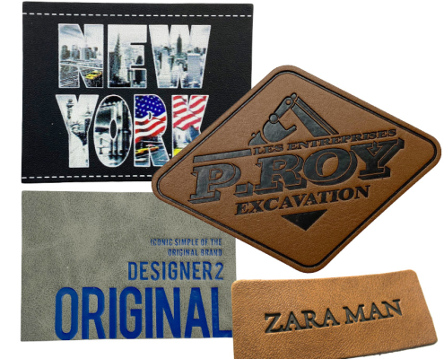 custom leather patches and labels