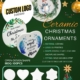 オリジナルポーセラーツ 白磁クリスマスツリー用オーナメント