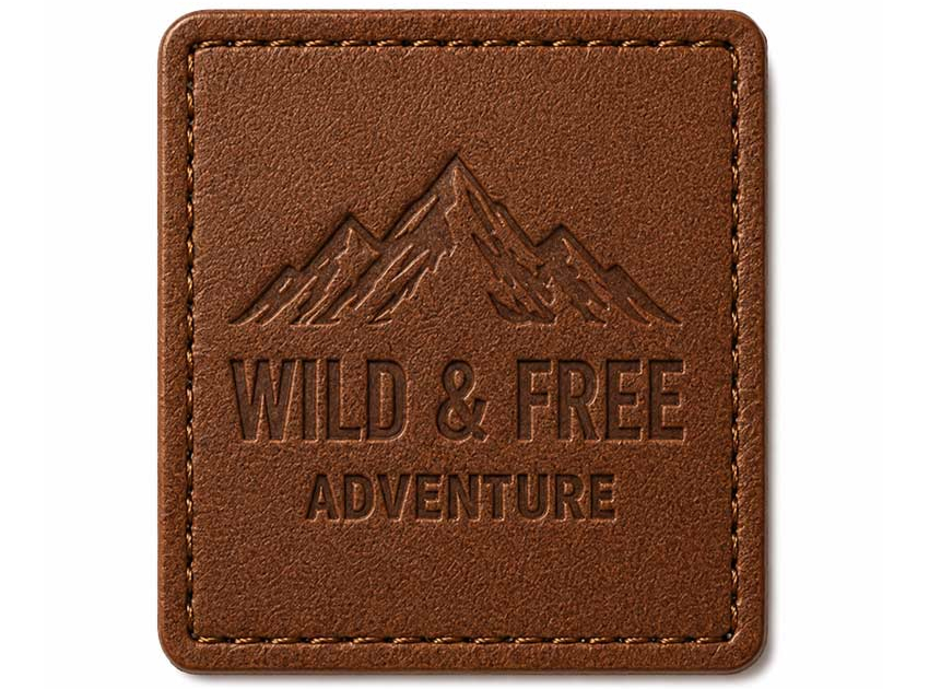 manufacturer custom debossed logo leather patch and label manufacturer custom debossed logo leather patch and label