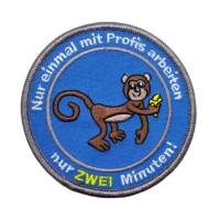 personalized embroidered monkey patch