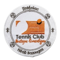 custom tennis club embroidered patch