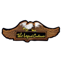 custom eagle embroidered biker patch