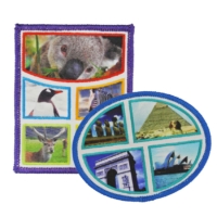 custom dye sub printed photo patches