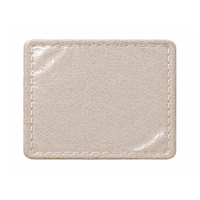 Iron-on backing for custom PU leather patches