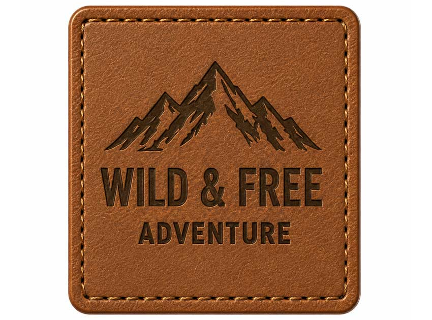 custom leather labels with laser engraved logo custom leather labels with laser engraved logo