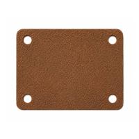 Custom leather patch with sewing holes for handmade labels