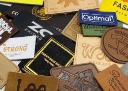 Wholesale custom logo leather patches and labels for clothings