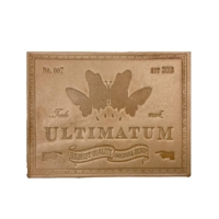 wholesale custom genuine leather debossed logo jeans patch