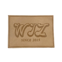 wholesale genuine leather patch label for jeans