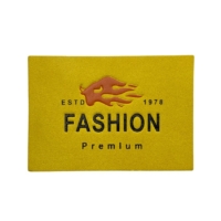 custom logo leather patch factory
