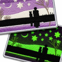 custom logo glow in the dark patch