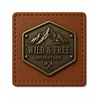 customized metal badge leather patch factory
