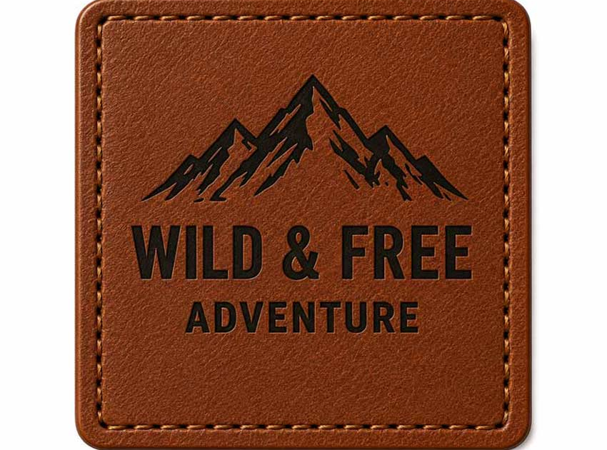 custom leather patch with silk screen printing custom leather patch with silk screen printing