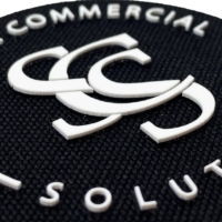 custom 2D silicone label patch