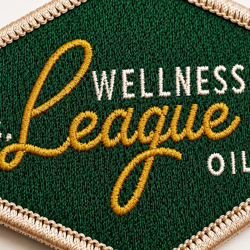 custom embroidery patch with twill fabric