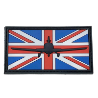 customized UK flag PVC logo velcro patch wholesale