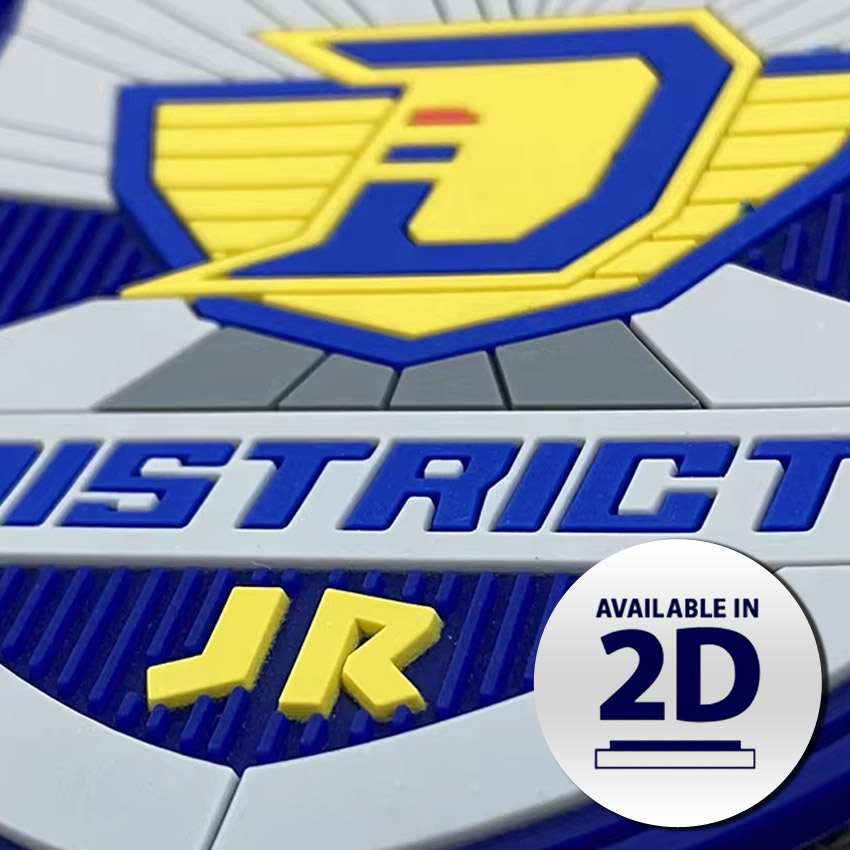 manufacturer custom 2d logo pvc patch