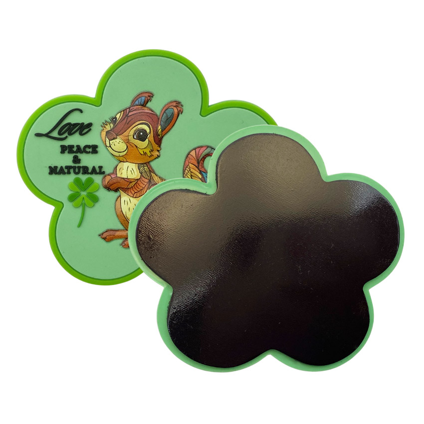 custom logo PVC patch with magnet backing