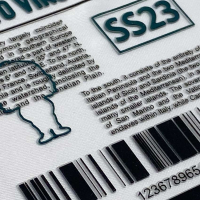 Custom Satin Fabric Backing Silicone Patch