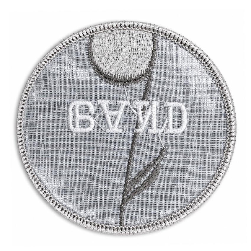 plastic backing for woven patch support