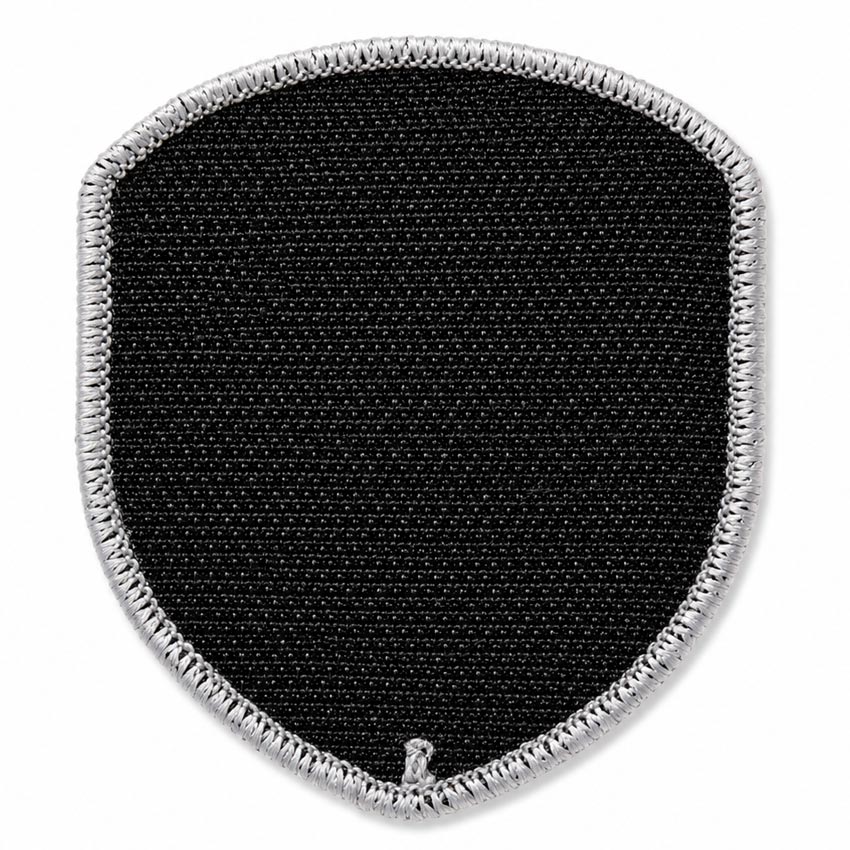 custom woven patch with Velcro backing