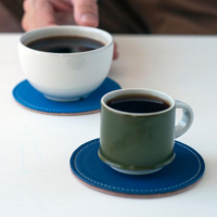 promotional leather drink coasters