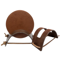 wholesale leather drink coaster stand holder with strap