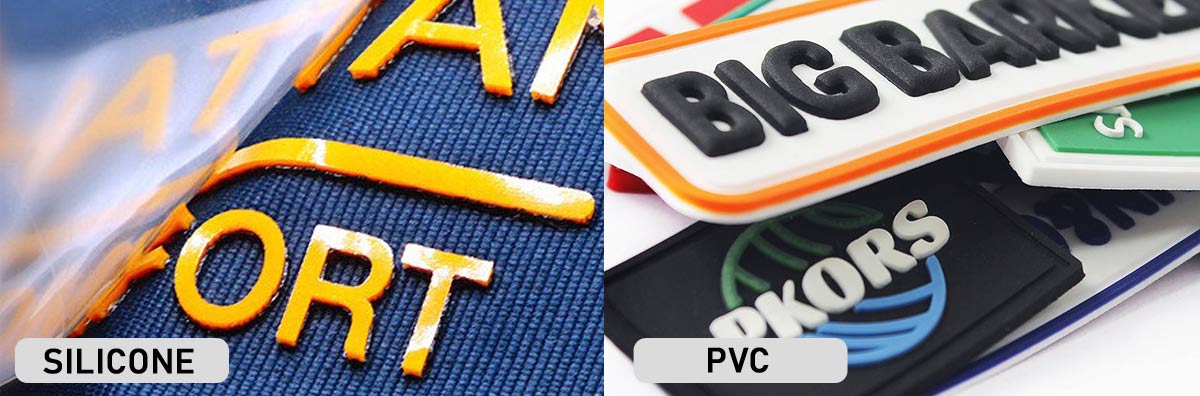 What the difference between silicone and pvc labels