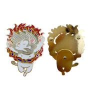 manufacturer custom logo sliding lapel pins