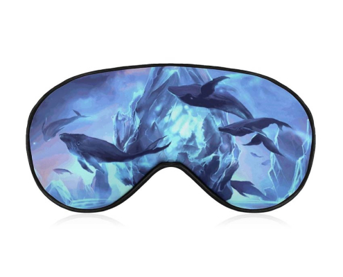 custom full color printed blindfold sleep mask