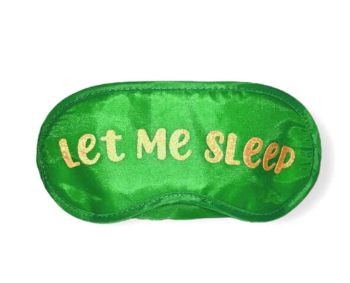 custom logo satin sleep mask