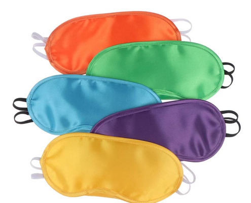 wholesale blank promotional satin eye masks