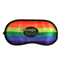 custom brand logo imprinted sleep eye mask