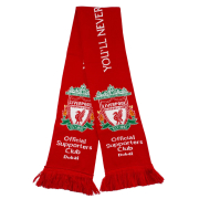 custom logo winter sports merchandise acrylic knitted football scarf