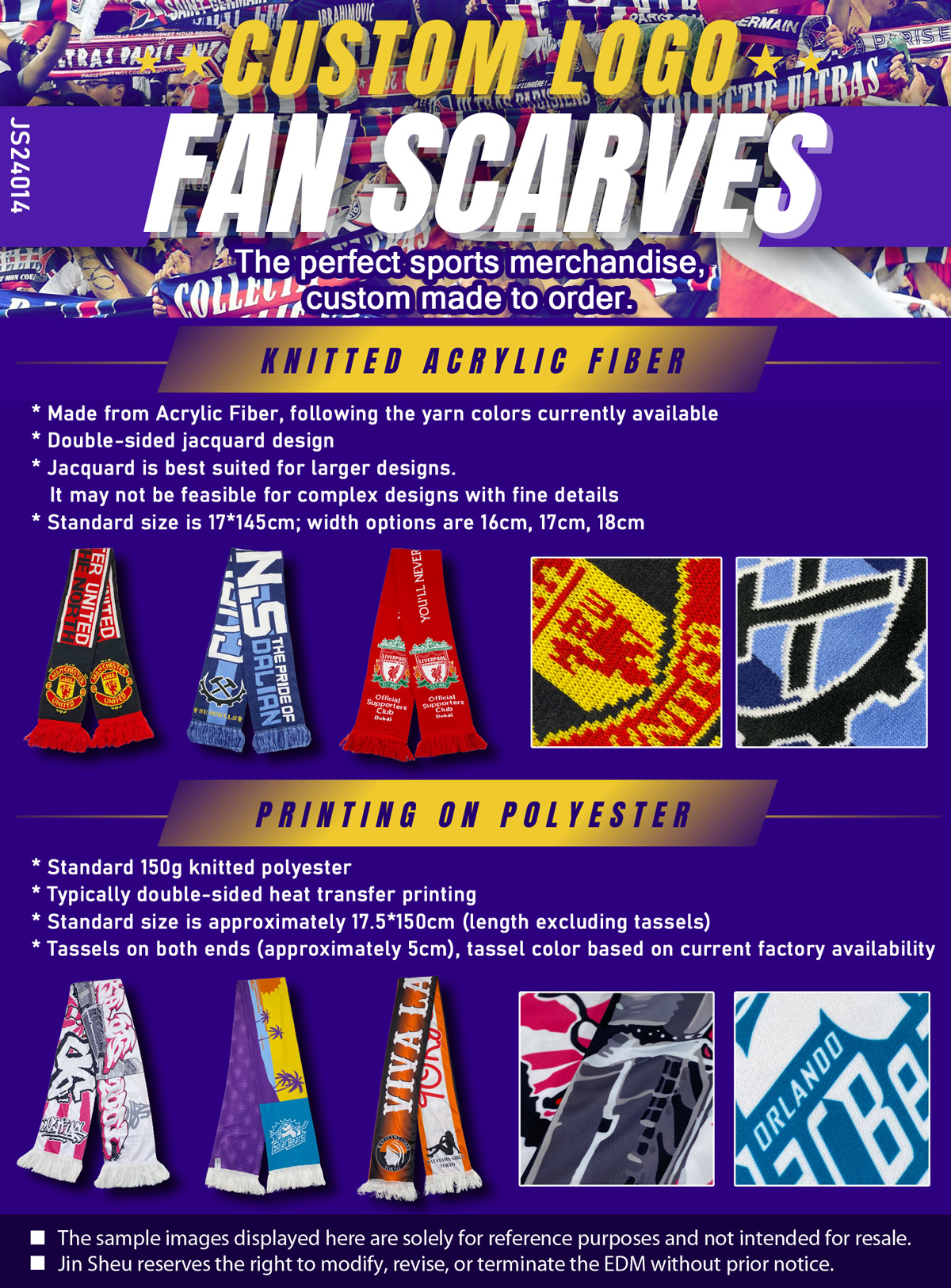 wholesale custom sports fan scarves