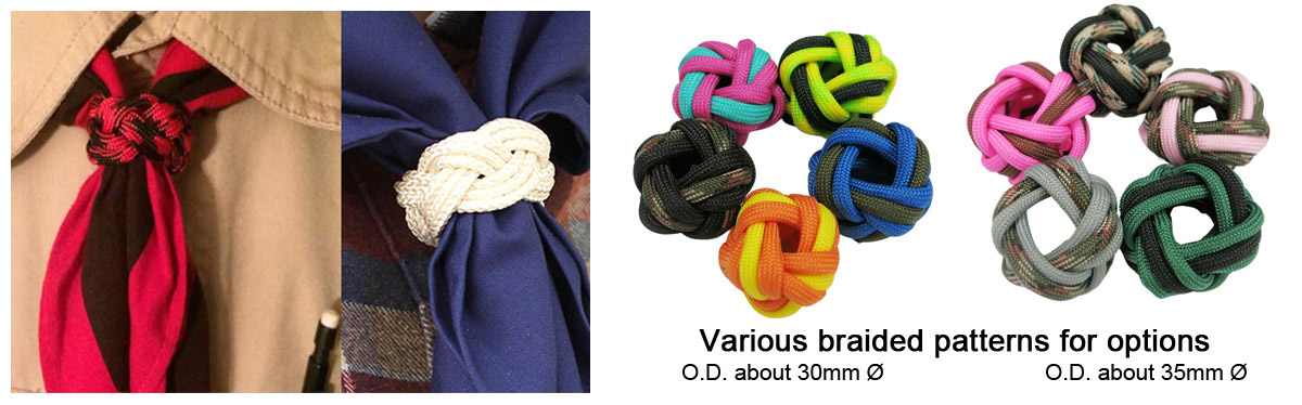 Bulk Paracord Knot Scout Woggles