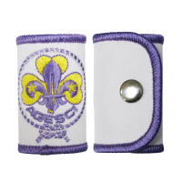 Custom Embroidery Neckerchief Slide Woggle For Scouts