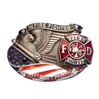 wholesale custom fire fighter belt buckle